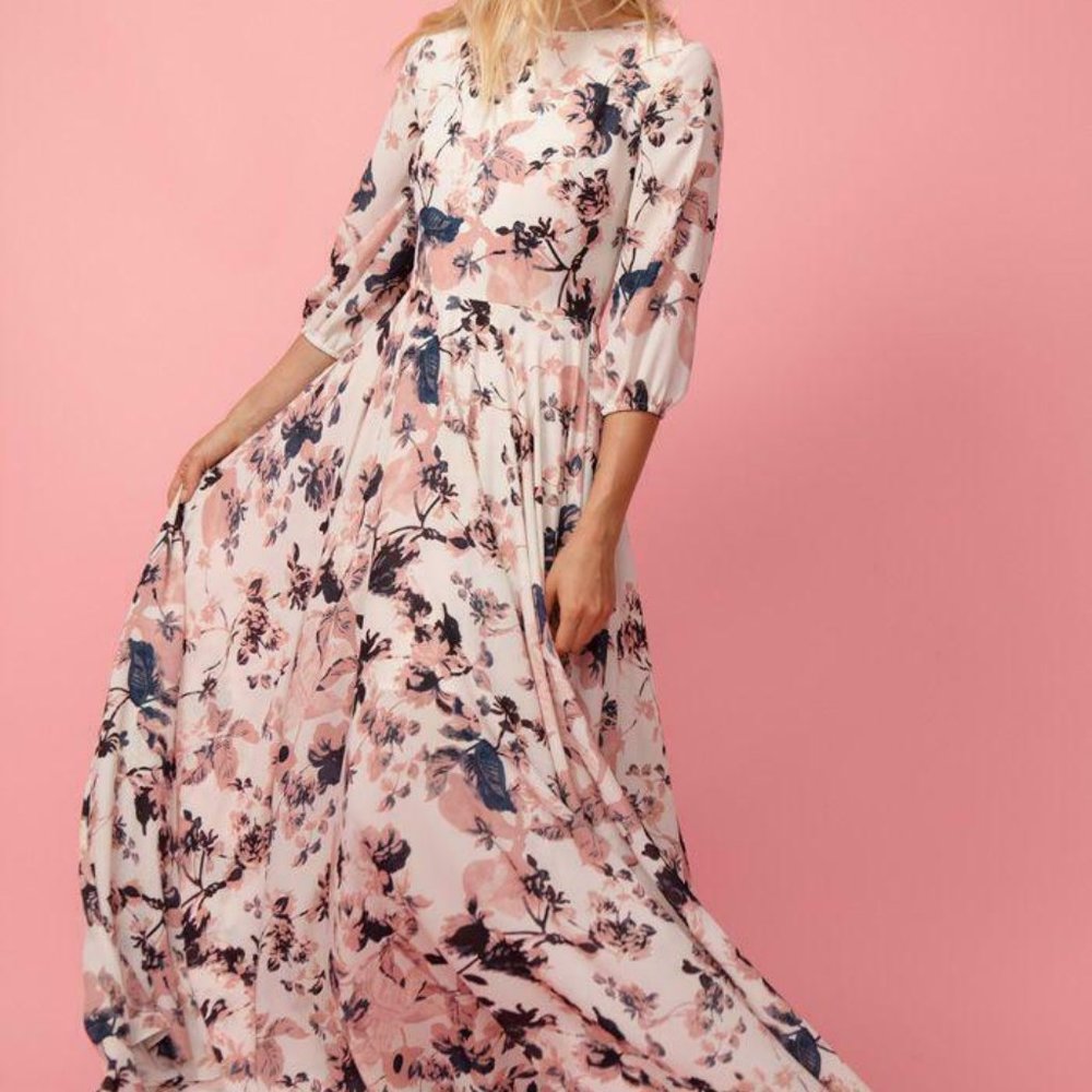 NWT $258 Yumi Kim Woodstock Maxi Dress French Ivor